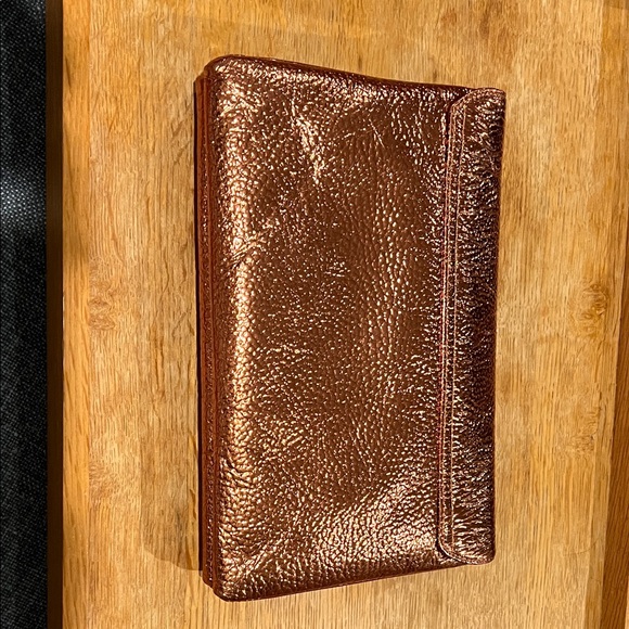 Loeffler Randall Lock Clutch NWOT, Copper